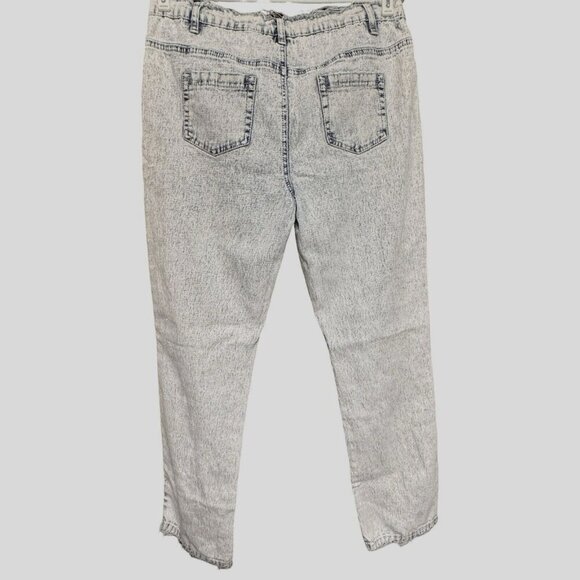 DG 2 by DIANE GILMAN Jeans Women 10P Acid Wash Stretch Ramie‎ Raw Edges Stretch - Picture 2 of 16